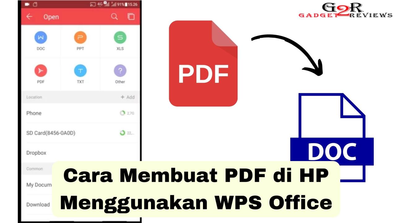 Cara membuat pdf di hp