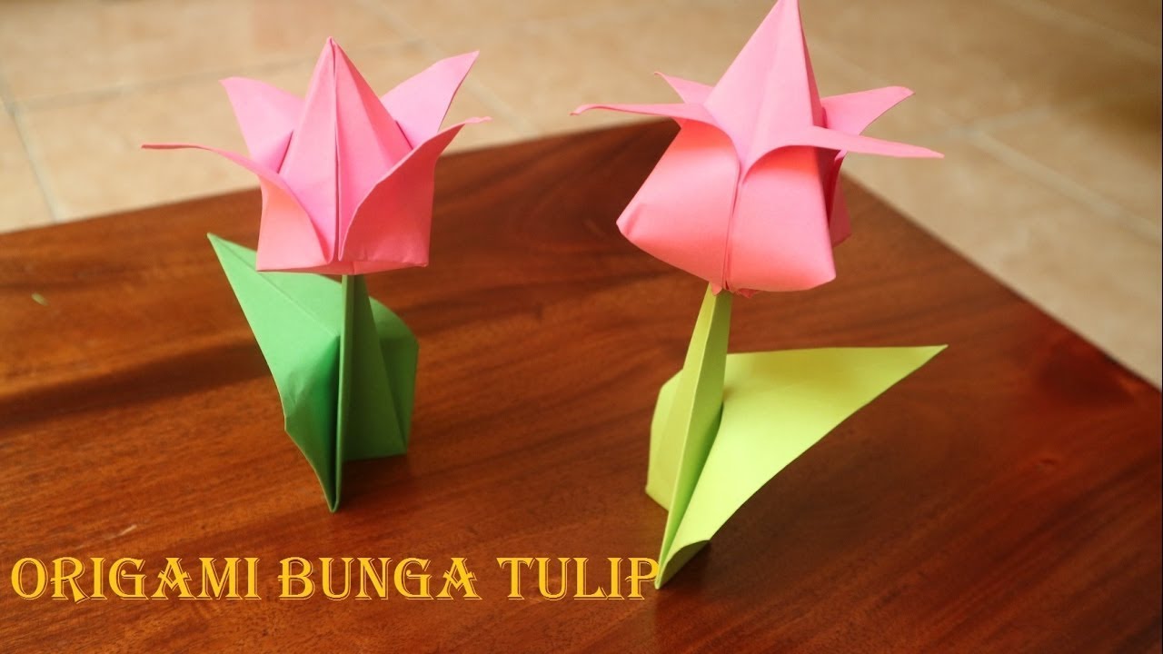 Cara membuat bunga dari kertas origami