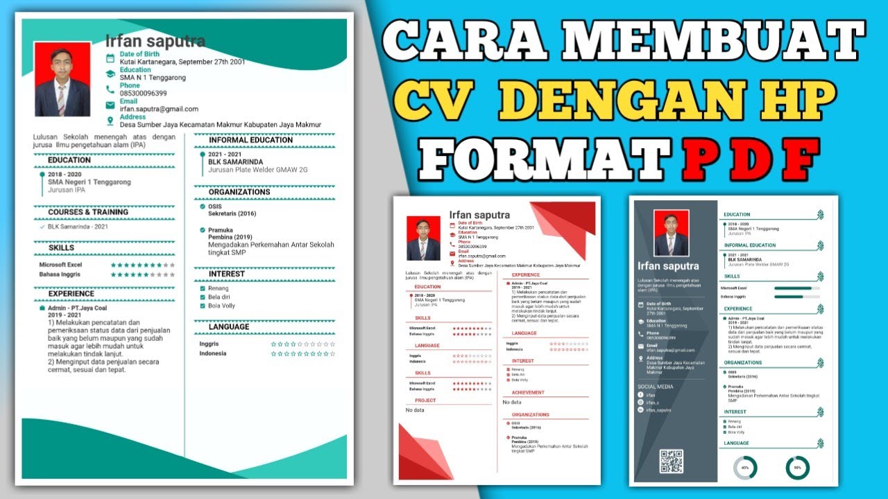 Cara membuat cv di hp