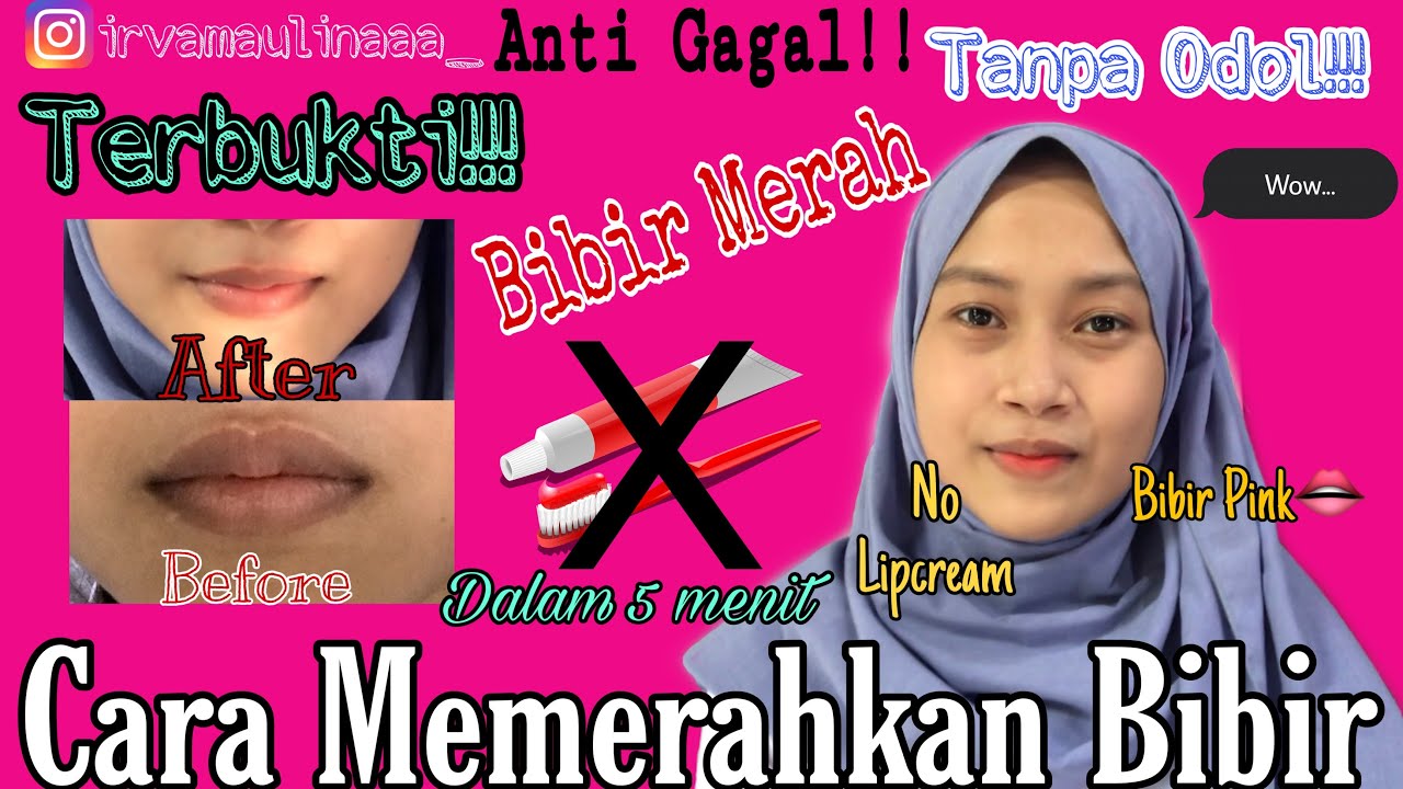 Cara membuat bibir merah alami