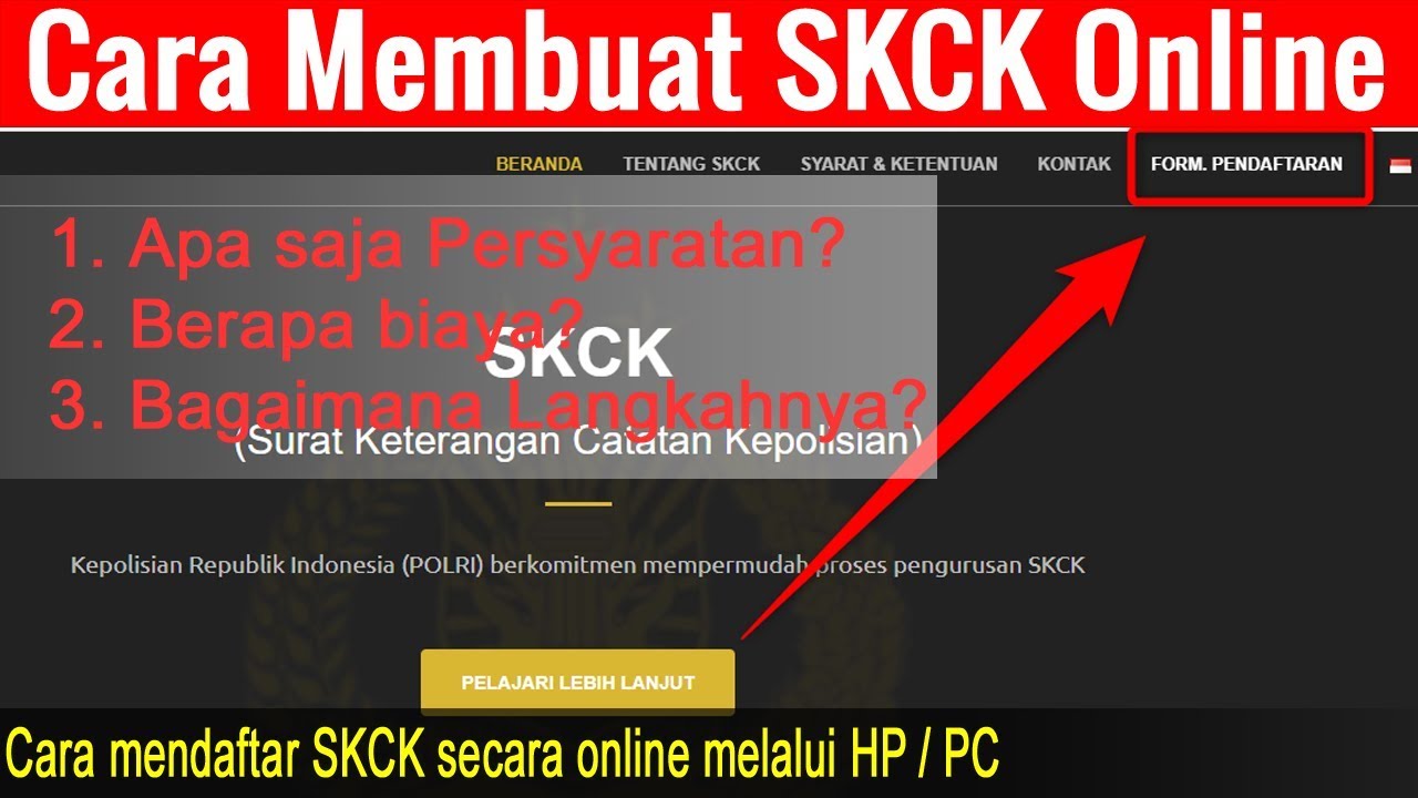 Cara membuat skck online