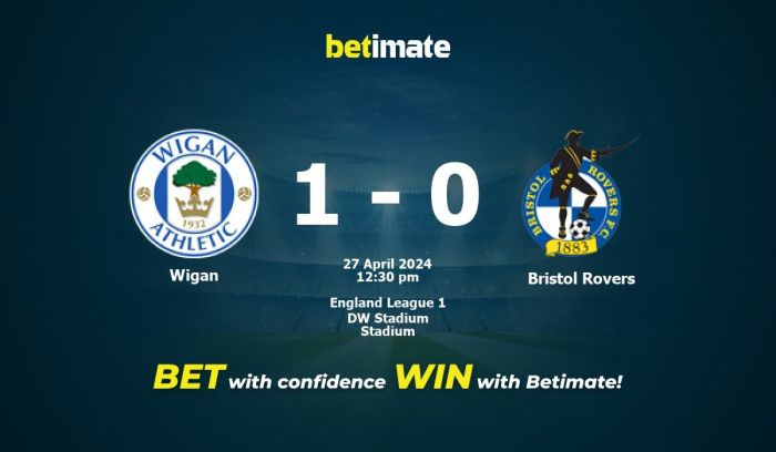 Wigan vs bristol rovers