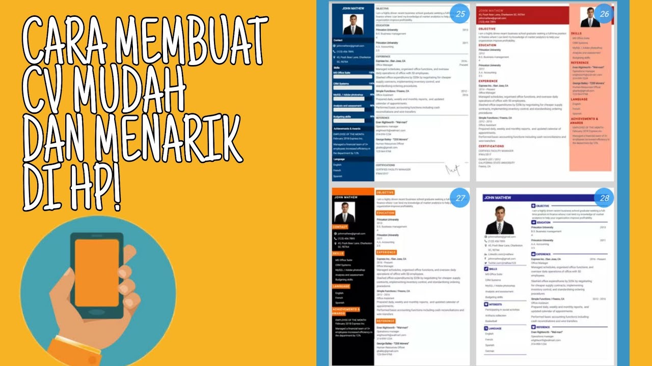 Cara membuat cv di hp